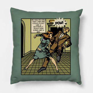 Comic Woman Sticks Up For Herself Pillow