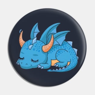 Cute Baby Sleeping Dragon Pin