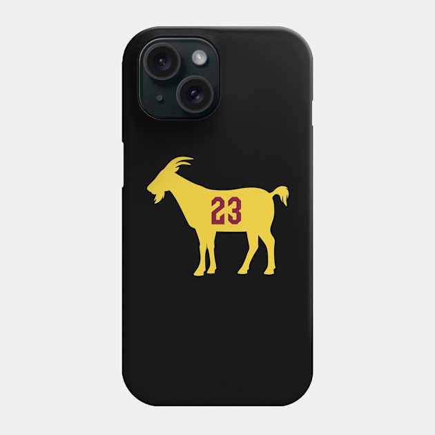 CLE GOAT - 23 - Black Phone Case by KFig21