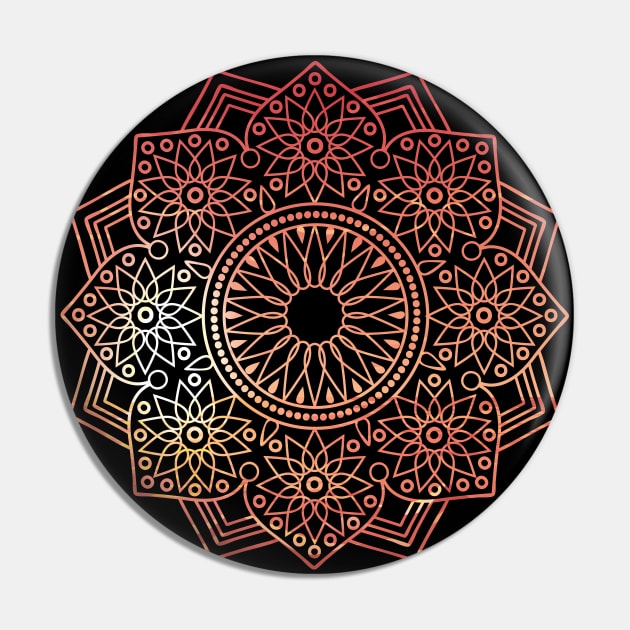 mandala design orange Pin by ChezALi