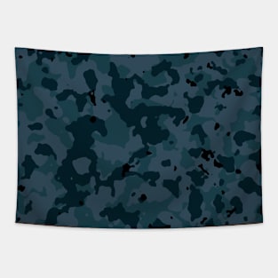 Abstract dark camo Tapestry