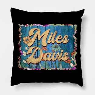 Retro Miles Name Flowers Limited Edition Proud Classic Styles Davis Pillow