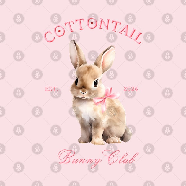 Pink Coquette Bunny by BestNestDesigns