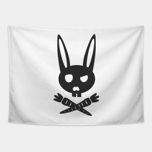 Pink Bunny Skull Tapestry