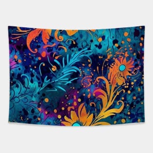 Rainbow flowers Tapestry