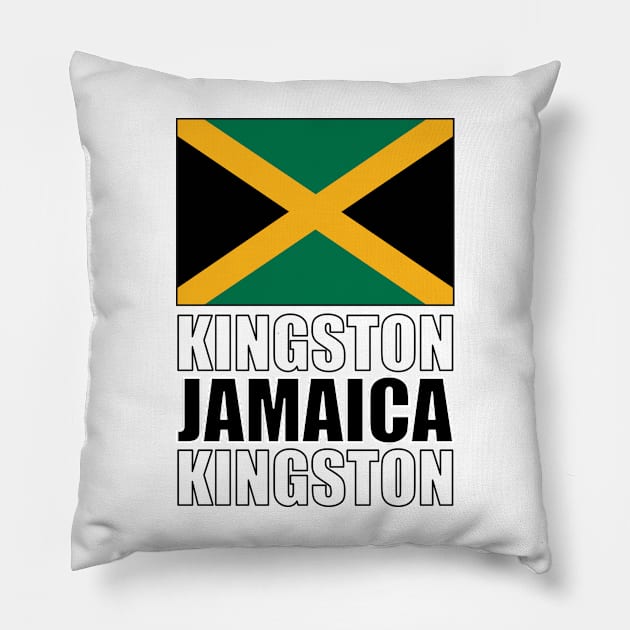 Flag of Jamaica Pillow by KewaleeTee