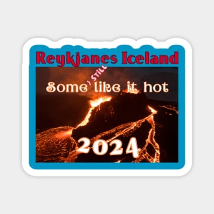 REYKJANES ICELAND VOLCANO LAVA ERUPTION 2024 Magnet