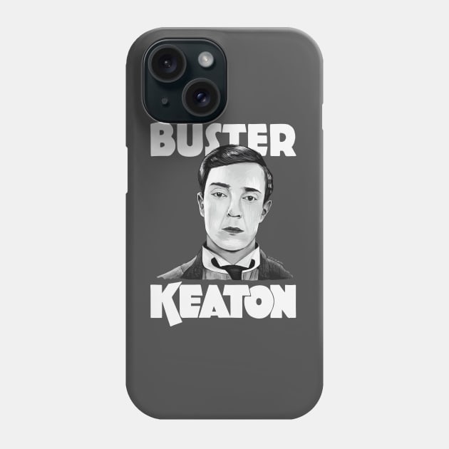 Buster Keaton Illustration Portrait by burro tees! Phone Case by burrotees