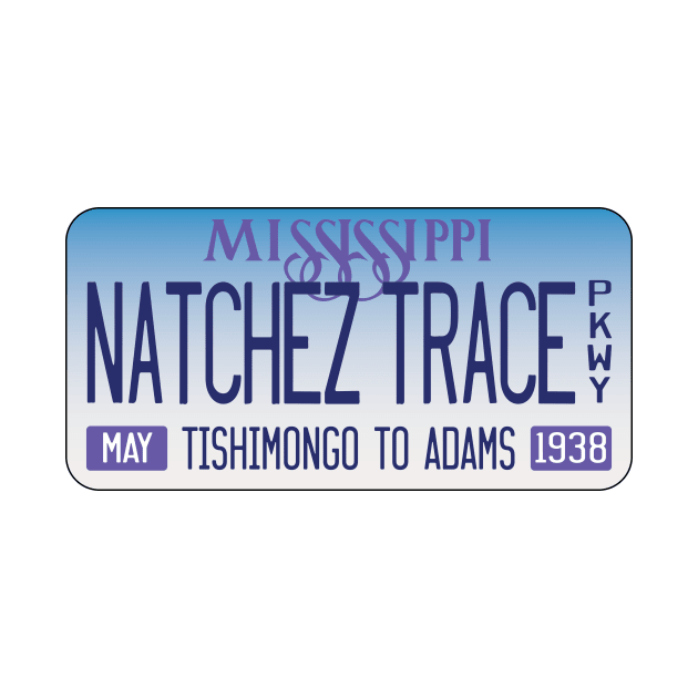 Natchez Trace Parkway, Mississippi license plate by nylebuss