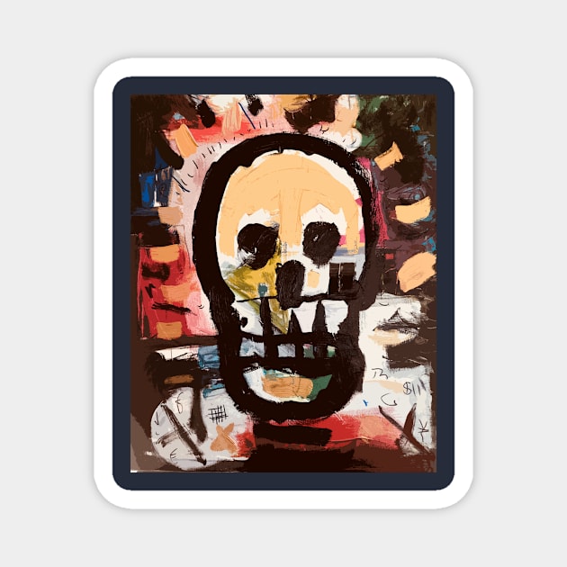 Skull 4 Magnet by Dabse