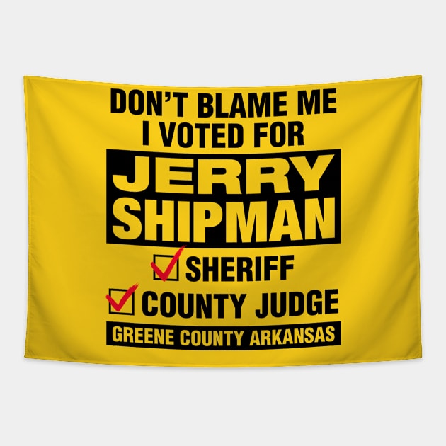 I Voted Shipman Tapestry by rt-shirts