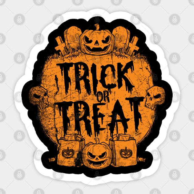 Trick Or Treat Halloween Sticker for iOS & Android