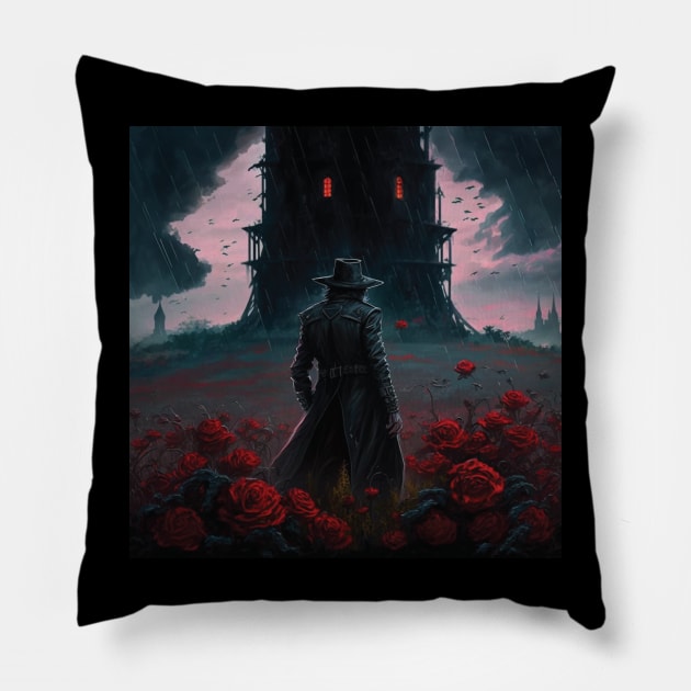 the dark T Pillow by Trontee