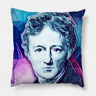 Charles Lamb Snowy Portrait | Charles Lamb Artwork 13 Pillow