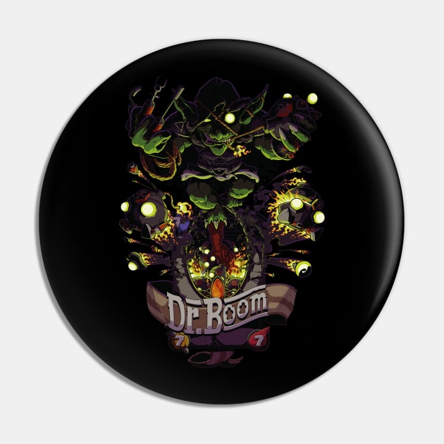 Unofficial Dr Boom Tribute Tee Pin by peanutgolem