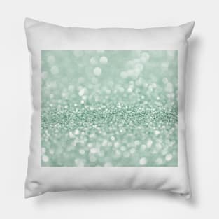 Glittering mint Pillow
