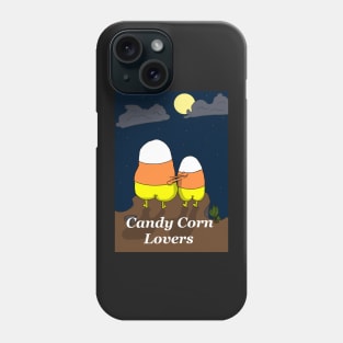 Candy Corn Lovers Moonlight Embrace Phone Case