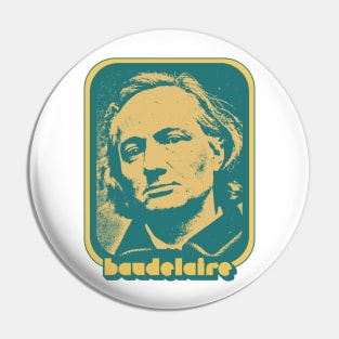 Baudelaire // Retro Style Fan Art Design Pin