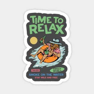 Time To Relax Magnet