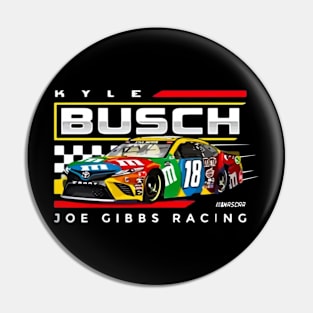 Checkered Flag Kyle Busch Pin