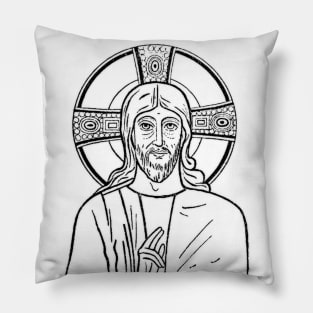 Jesus Christ Christian Drawing Pillow