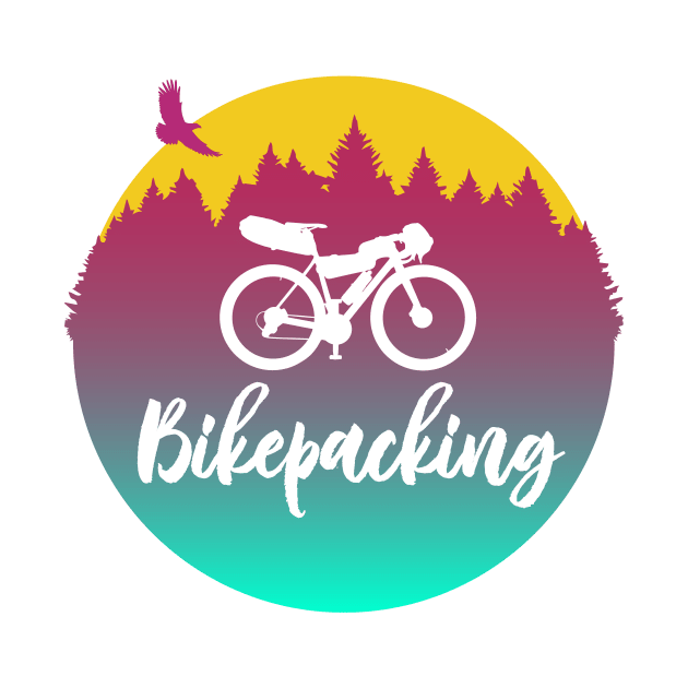 Bikepacking - Adventure Cycling Circular Artwork by anothercyclist