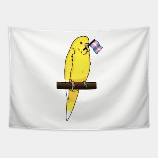 Transgender Pride Budgie Tapestry