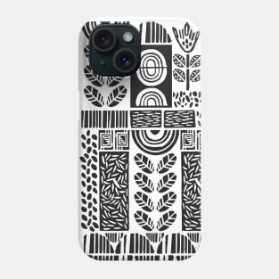 "Forest field" Linocut 01. Phone Case