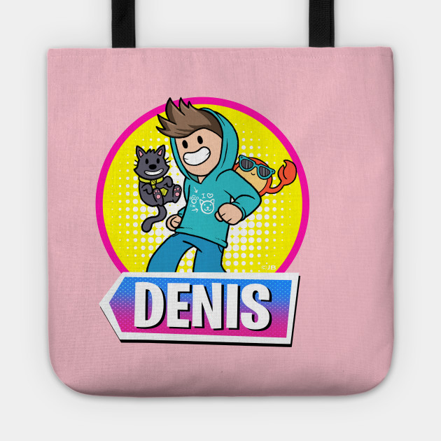 Dancing Denis With Logo Denis Roblox Tote Teepublic - dennis daily roblox dance