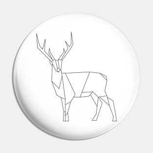 Deer line art Pin