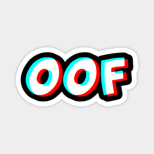 OOF Trippy T-Shirt - Dank Meme Optical Illusion Gift Magnet