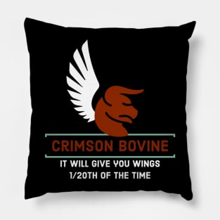 Crimson Bovine Pillow