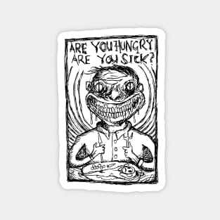 Are You Hungry - We suck Young Blood Illustrated Lyrics Magnet