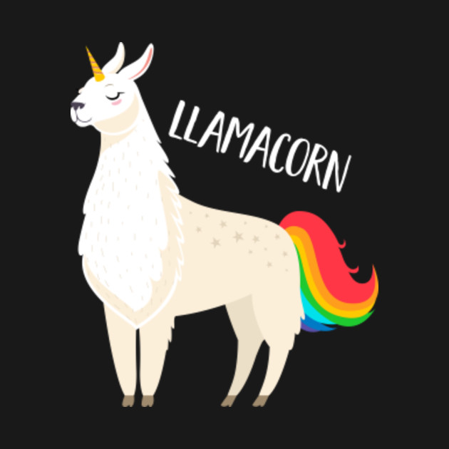 Llama + Unicorn = Llamacorn - Llamacorn - T-Shirt | TeePublic