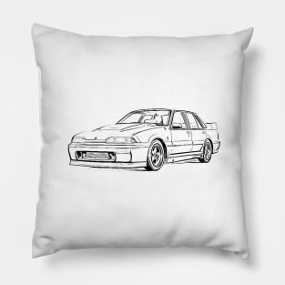 Holden VL Wireframe Pillow