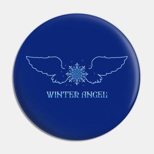 Winter Angel Wings Pin