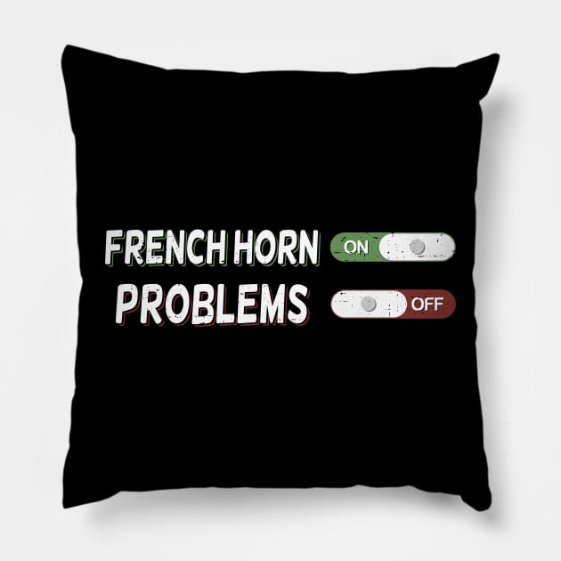 French Horn On Problems Off Pillow by Dolde08