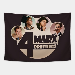 The 4 Marx Brothers at Paramount color version Tapestry