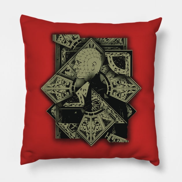 hellraiser pinhead Pillow by Kotolevskiy