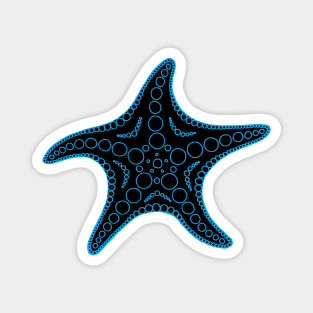 Starfish (indigo/black) Magnet