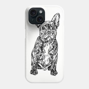 French Bulldog - ink drawing Phone Case