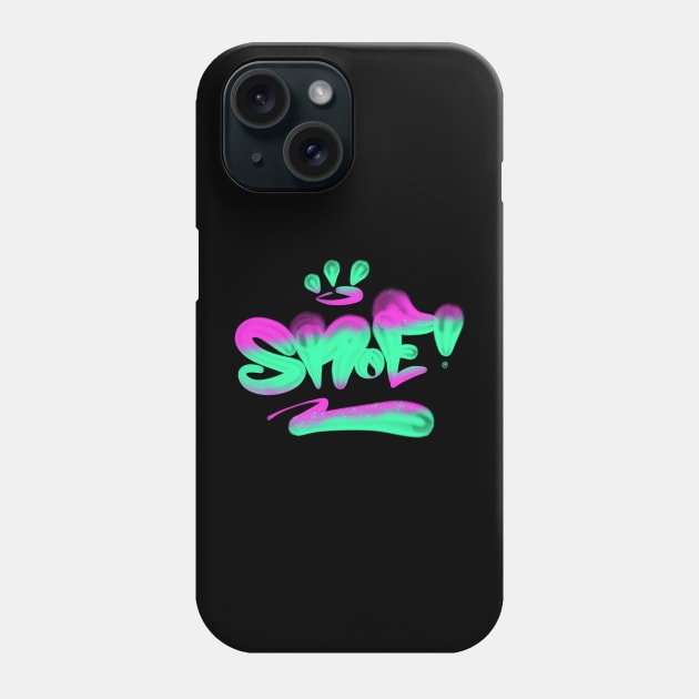 Snoe Tag Graffiti NY Fat Cap with Flares Phone Case by Snoe