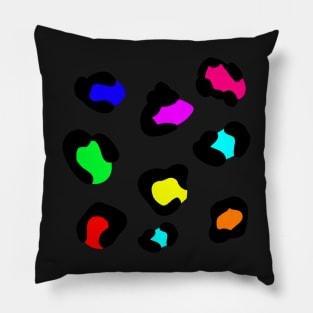 Rainbow Leopard Pattern Pillow