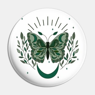 Green Butterfly Pin