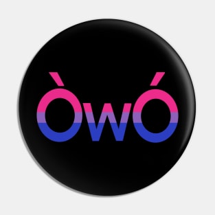 ÒwÓ Bisexual angry owo pride emoticon Pin