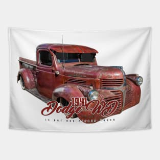 1941 Dodge WD 15 Rat Rod Pickup Truck Tapestry