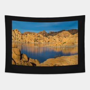 Morning Light at Watson Lake Tapestry