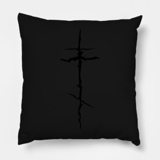 Gothic Eastern Orthodox Christian Cross Pillow