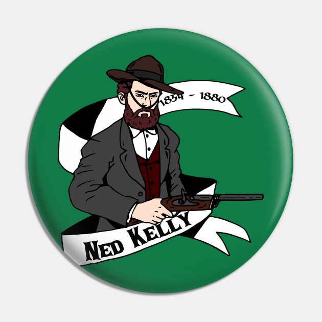 Ned Kelly (Banner) Pin by Australian_Bushranging