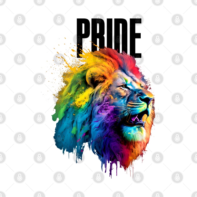 LGBTQ+ Gay Pride Month: Proud Lion by Puff Sumo